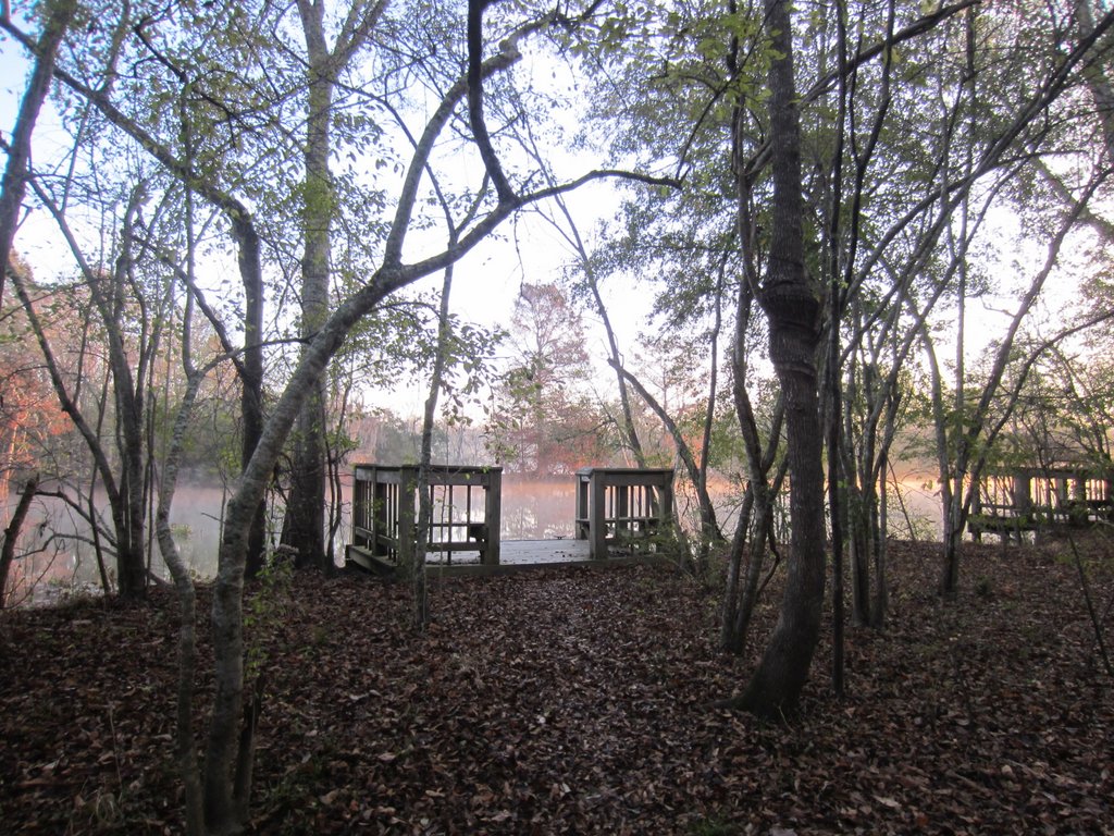 our dock behind the campsite