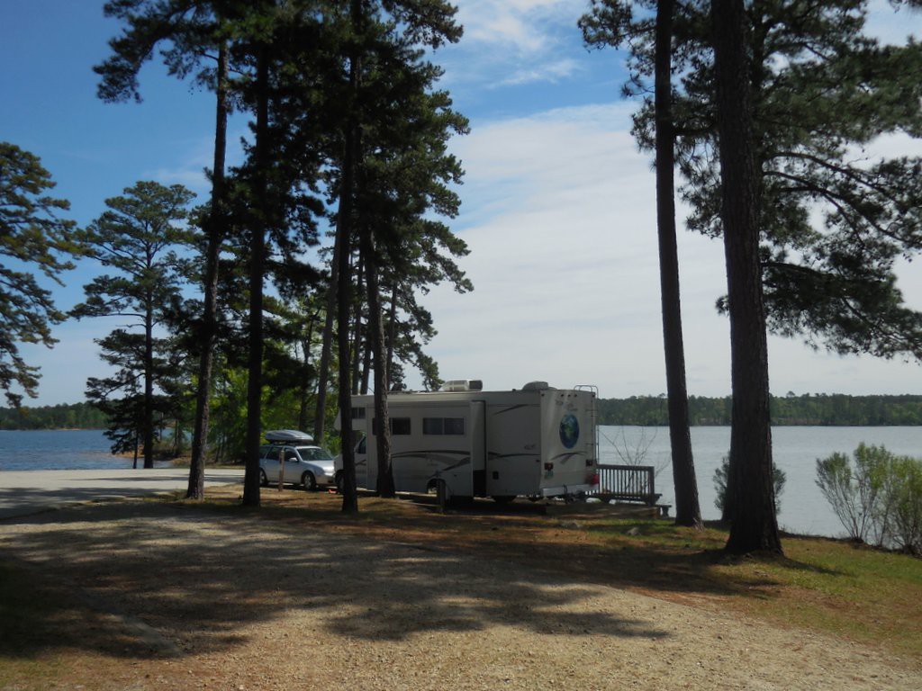 The RV by the lake