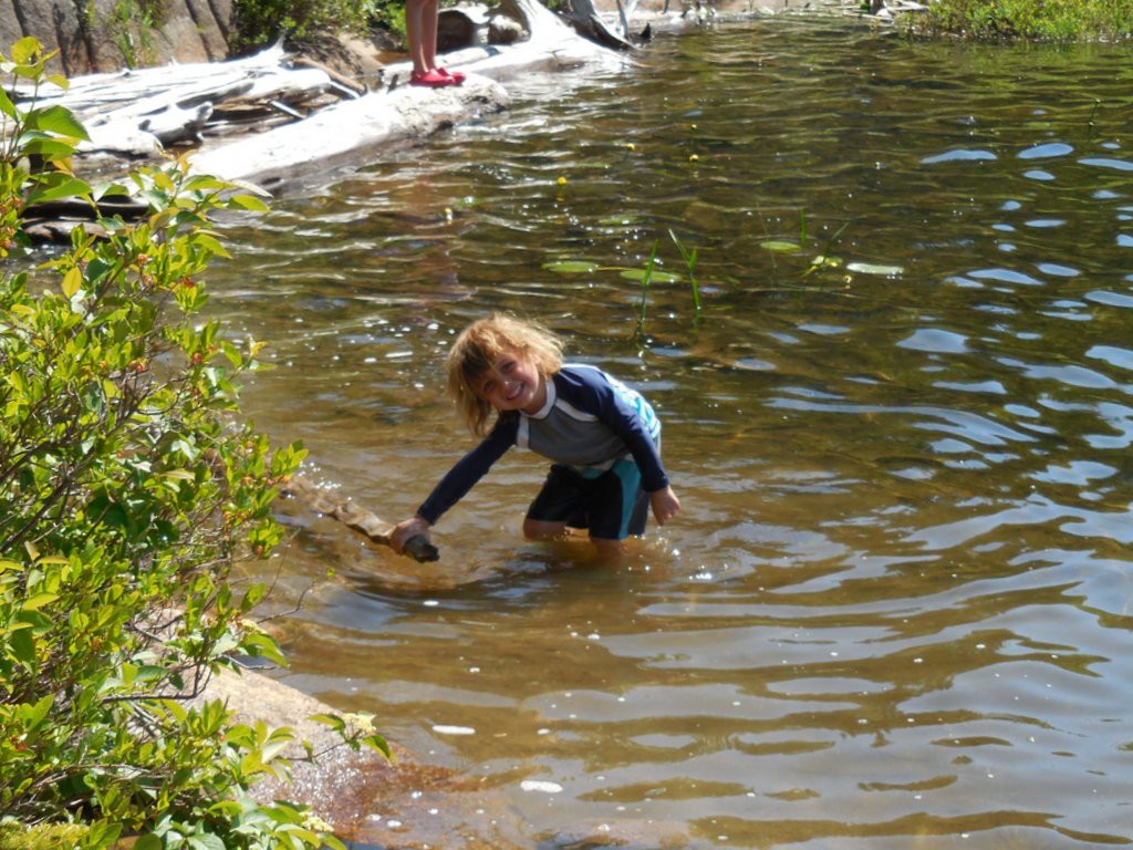 Little Kid doesn't care if there are leeches!