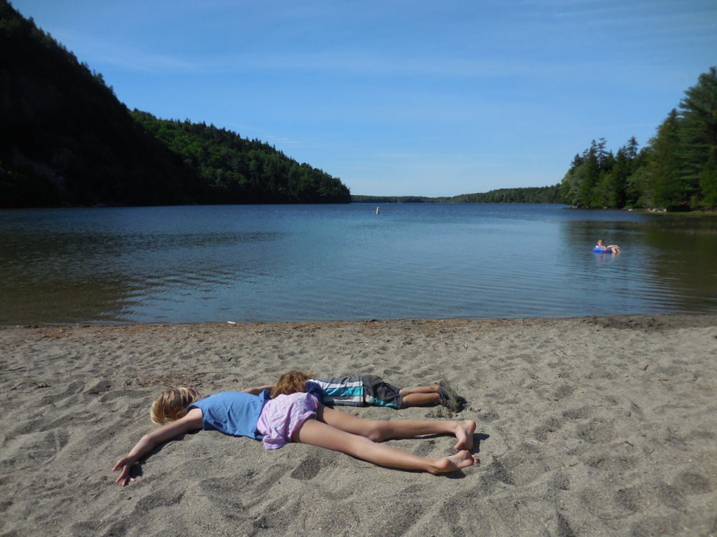 Warming up after a swim