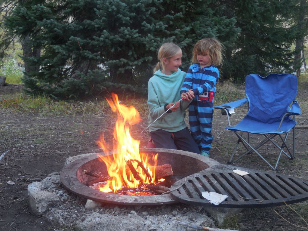 Learning how to roast marshmallows 