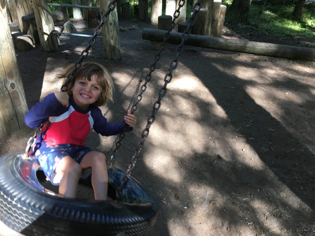 The campground even had an old fashioned playground!